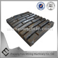 Rock crushing spare parts jaw plate